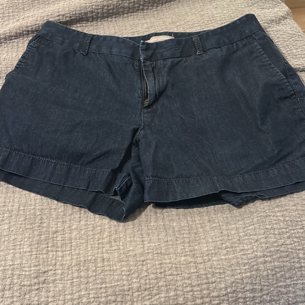 Banana republic dark denim shorts- size 10